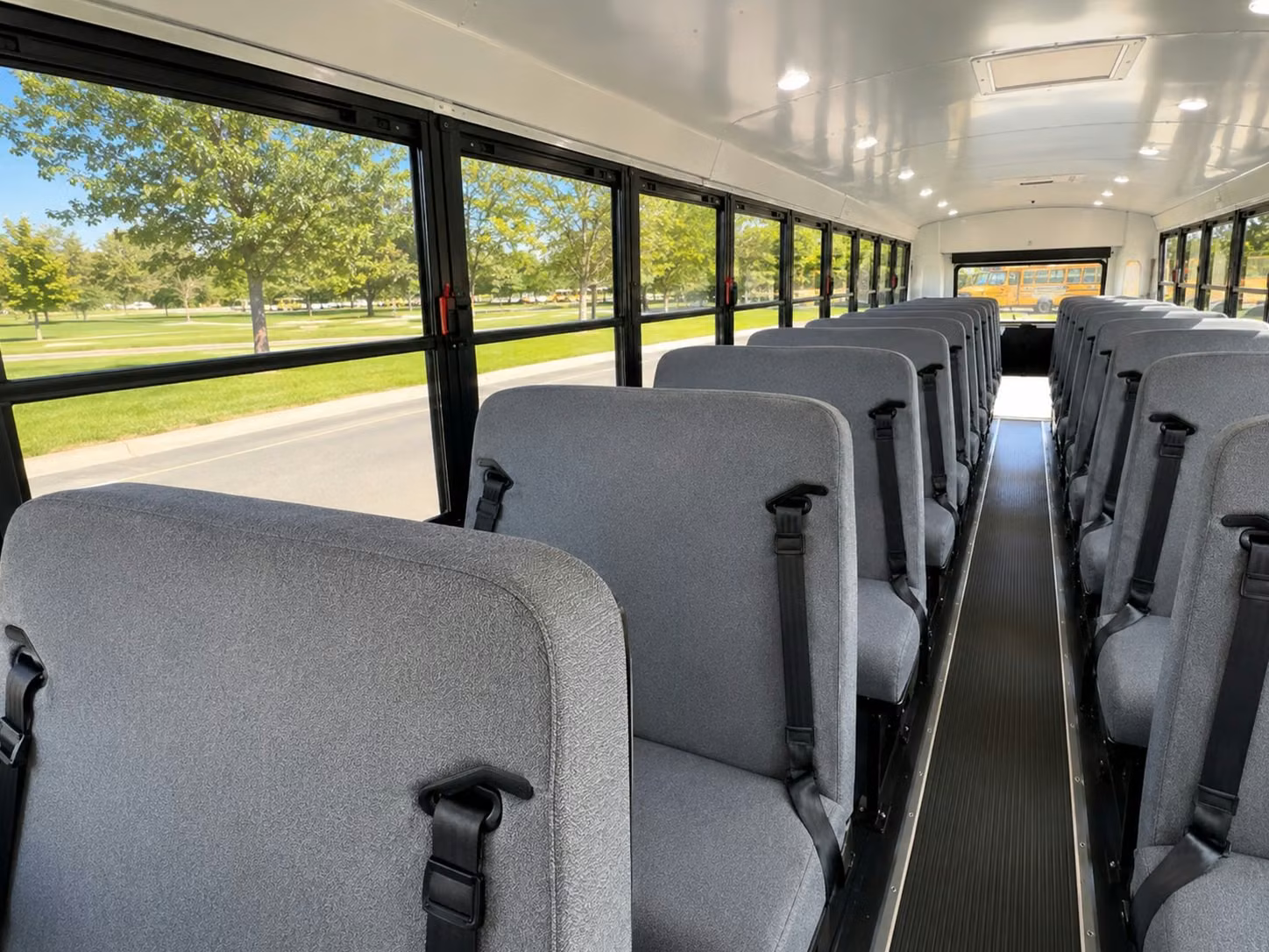 school bus inside
